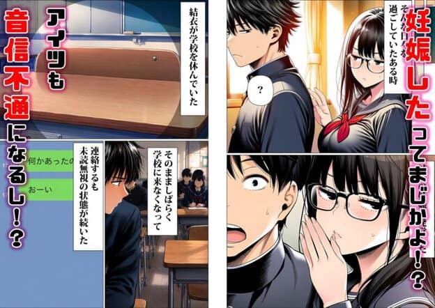 罰ゲームで地味ブスに嘘告白したら、孕ませちゃって結婚することになった3 無料サンプル画像(6)