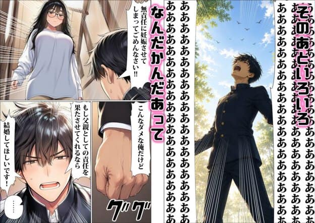 罰ゲームで地味ブスに嘘告白したら、孕ませちゃって結婚することになった3 無料サンプル画像(7)